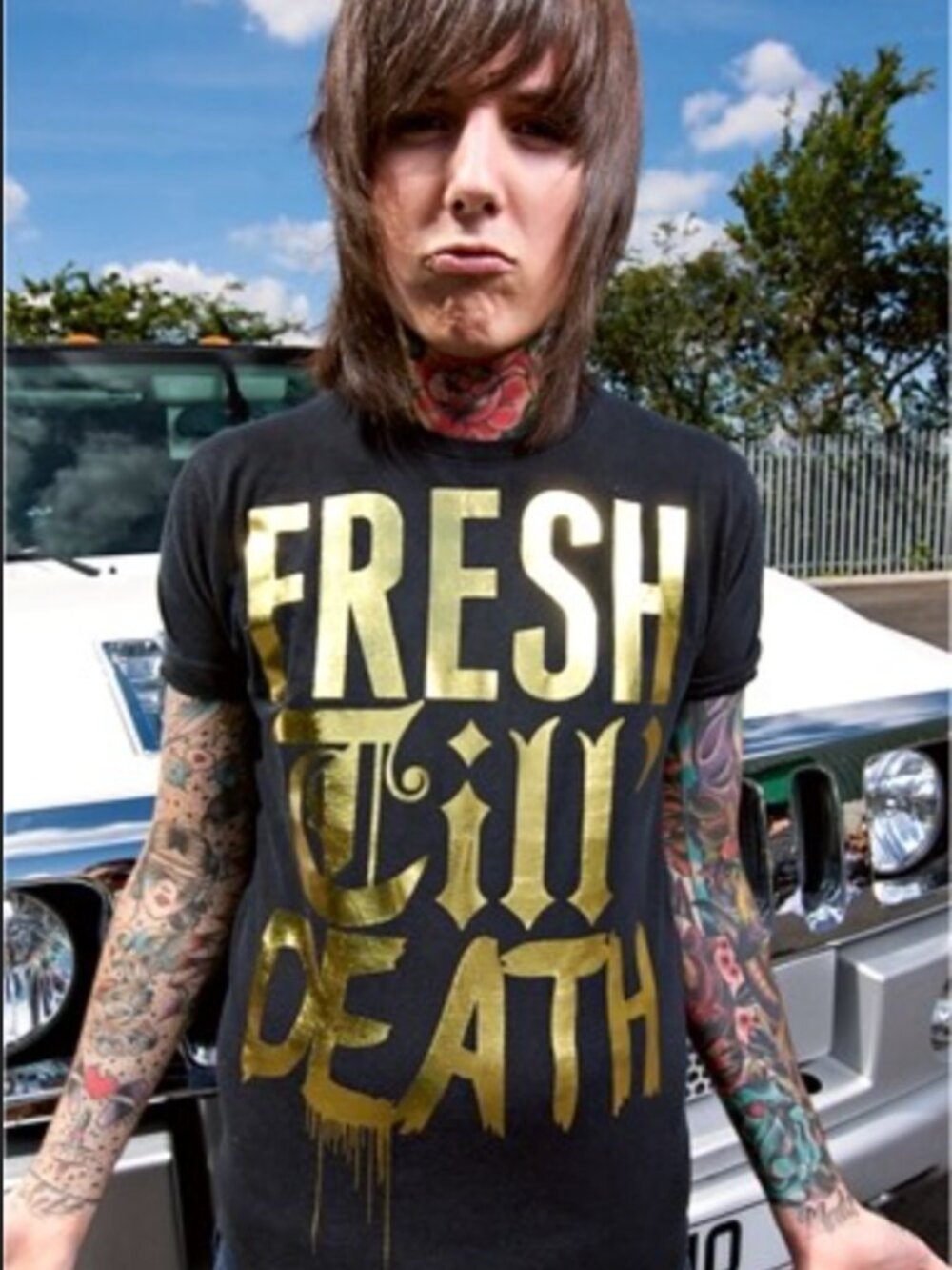 Dropdead Clothing- Oli Sykes- Fresh Till Death T-shirt - Women's Small